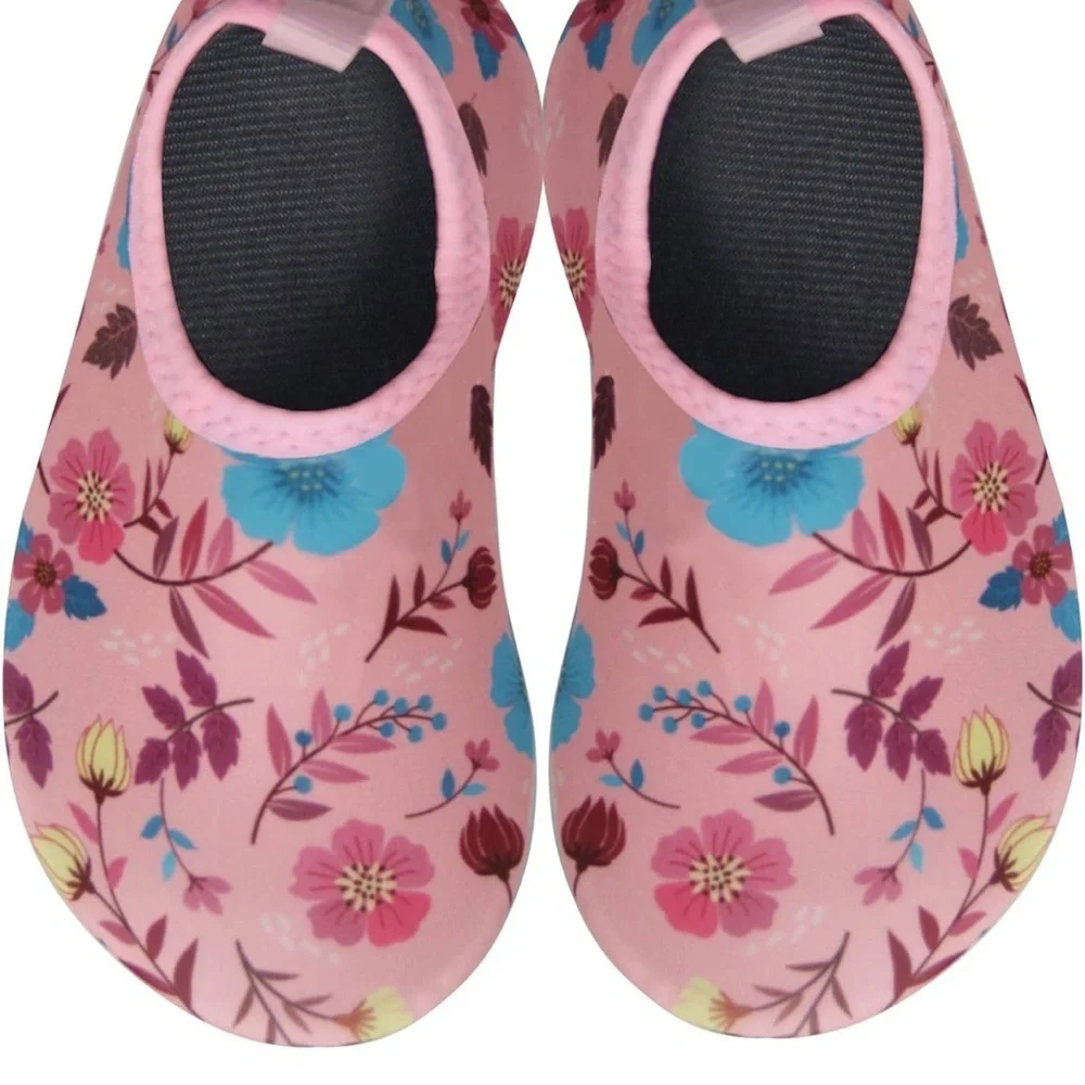 Brand new NWT Kids' Pink Floral Water Shoes size 3.5-4